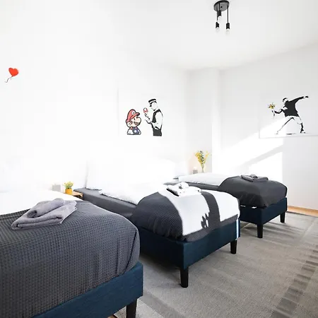 Ko-Living - Haendel Stuben - Street Art Design Apartments - Altstadt - Zentral - Kueche - Smart Tv - Mehrere Apartments - Bis Zu 6 P Halle  Extérieur photo