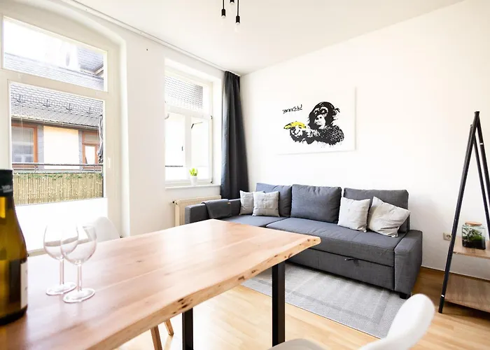 Ko-Living - Haendel Stuben - Street Art Design Apartments - Altstadt - Zentral - Kueche - Smart Tv - Mehrere Apartments - Bis Zu 6 P