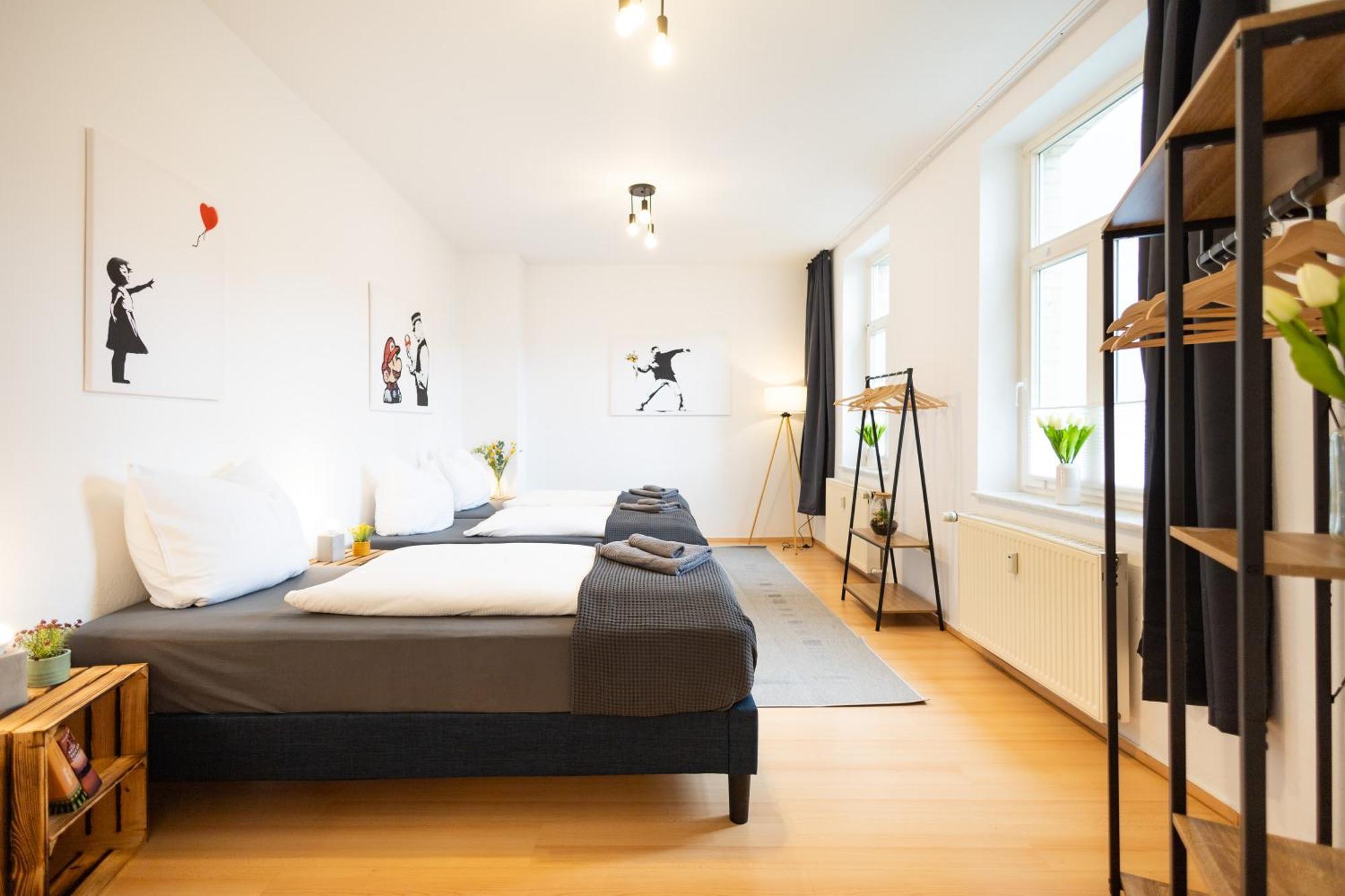 Ko-living - Haendel Stuben - Street Art Design - Altstadt - Zentral - Kueche - Smart Tv - Mehrere - Bis Zu 6 P Apartament