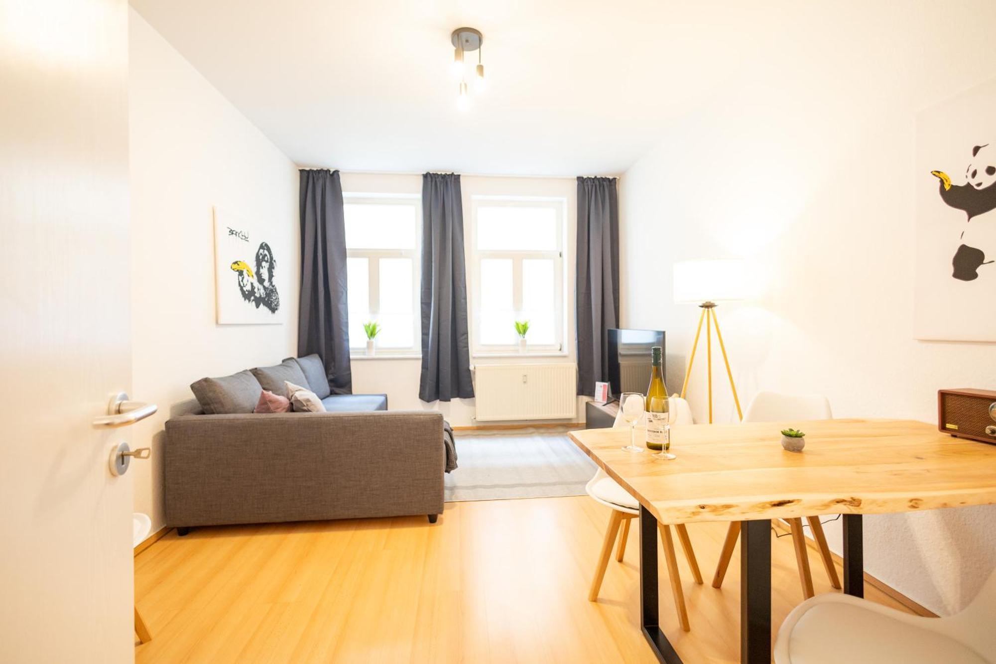 Apartament Ko-living - Haendel Stuben - Street Art Design - Altstadt - Zentral - Kueche - Smart Tv - Mehrere - Bis Zu 6 P *