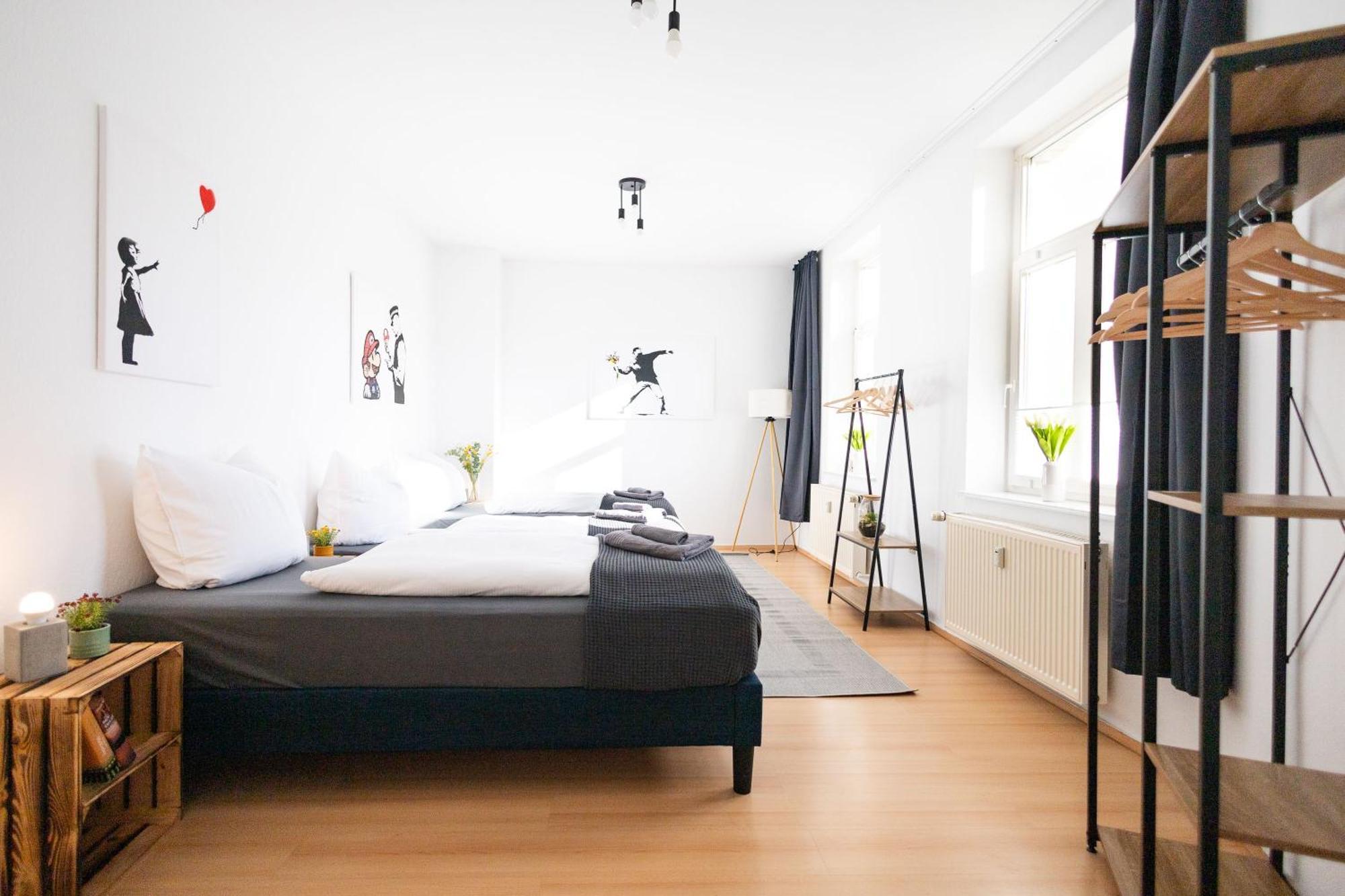 Ko-living - Haendel Stuben - Street Art Design - Altstadt - Zentral - Kueche - Smart Tv - Mehrere - Bis Zu 6 P *