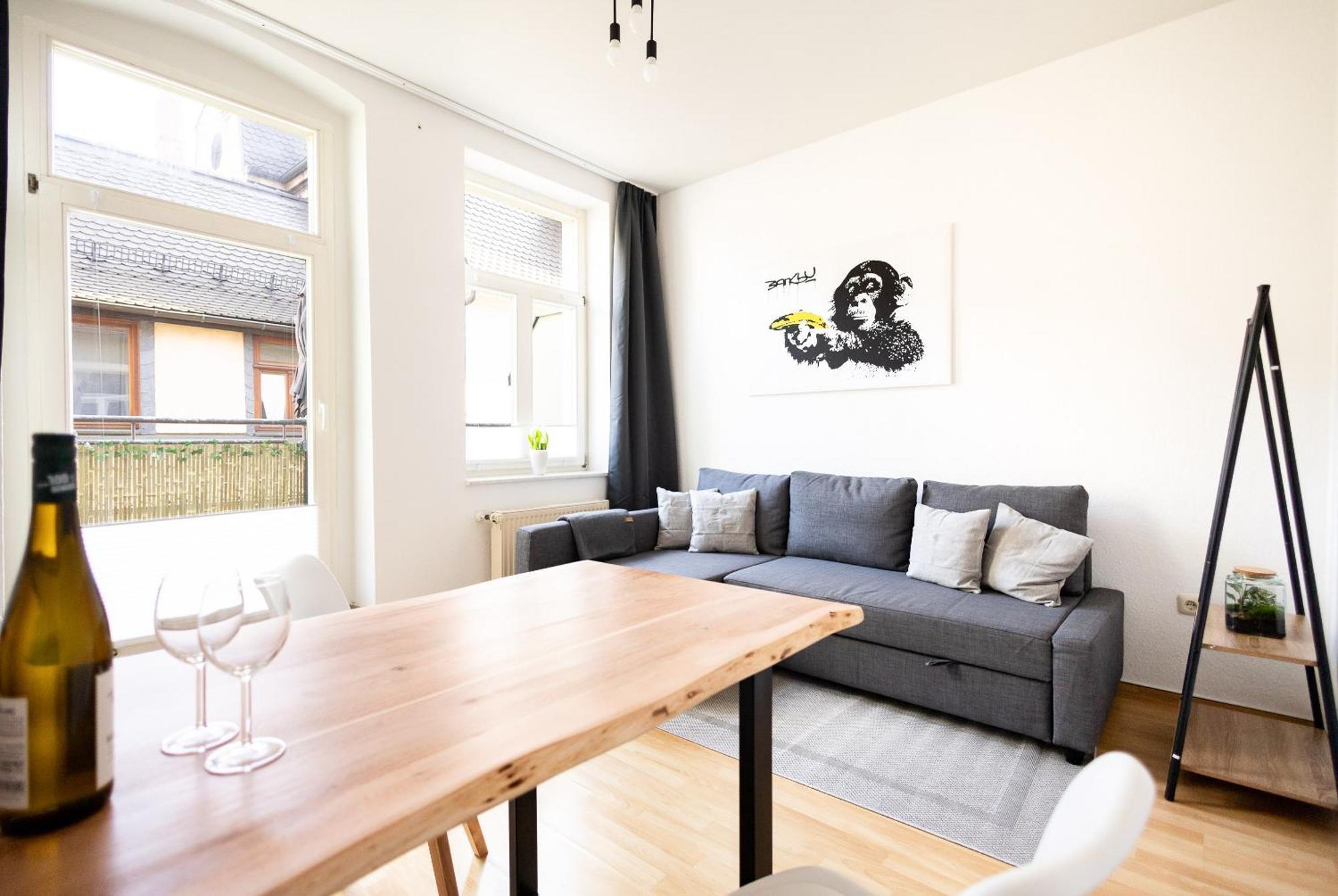 Apartament Ko-living - Haendel Stuben - Street Art Design - Altstadt - Zentral - Kueche - Smart Tv - Mehrere - Bis Zu 6 P *