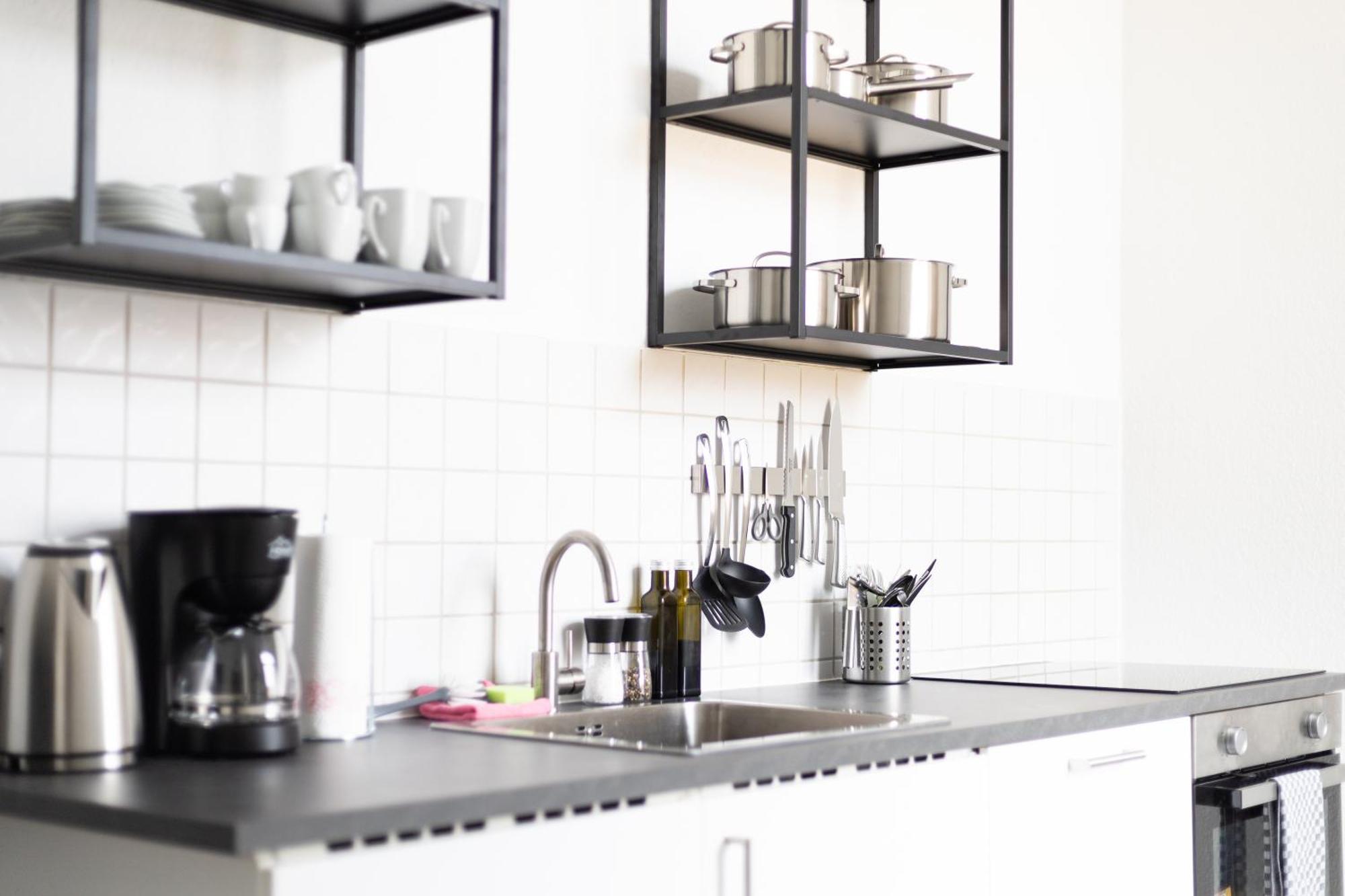 Appartement Ko-living - Haendel Stuben - Street Art Design - Altstadt - Zentral - Kueche - Smart Tv - Mehrere - Bis Zu 6 P